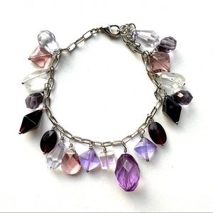 Lia Sophia Purple Bead Bracelet